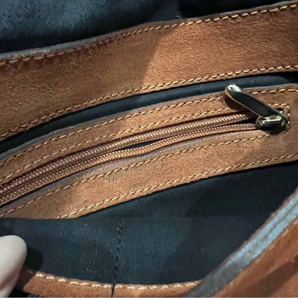 Minelli Paris Suede Boho Crossbody Bag - Picture 10 of 10